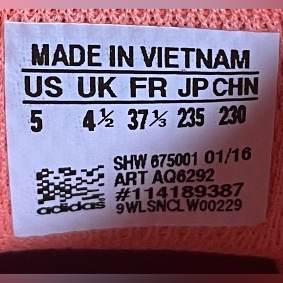 Adidas Originals ZX Flux Split K Womens Sz 6 (5Y) Athletic Shoes Sun Glow AQ6292 - Picture 8 of 8